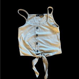 Cropped Tank With Tie